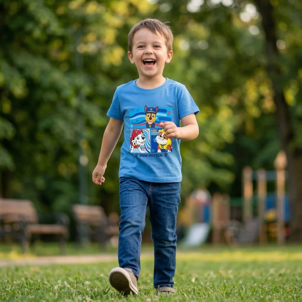 Paw Patrol Chase Rubble Marshall Kinder Jungen T-Shirt - WS-Trend.de