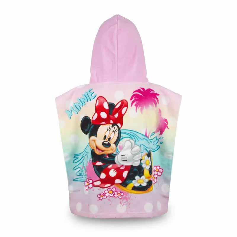 Disney Minnie Maus Kinder Mädchen Mikrofaser Poncho Badetuch 55x110 cm - WS-Trend.de
