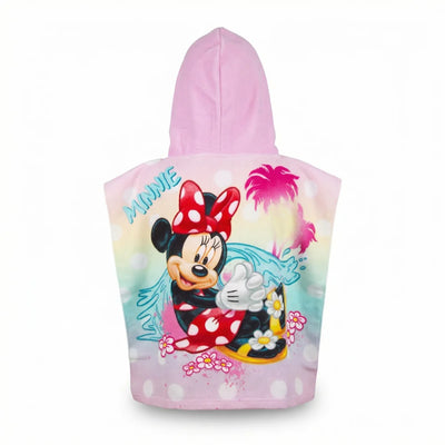 Disney Minnie Maus Kinder Mädchen Mikrofaser Poncho Badetuch 55x110 cm - Ansicht 2