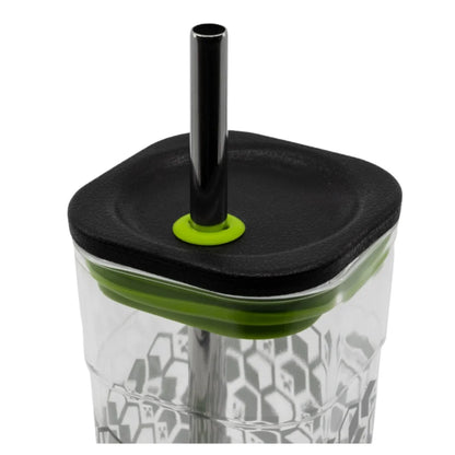 Minecraft Creeper Trinkbecher Becher mit Edelstahl Trinkhalm 540 ml - WS-Trend.de
