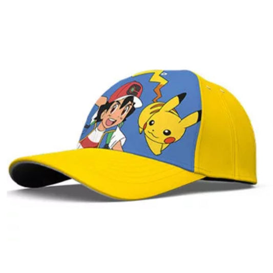 Pokemon Pikachu Ash Ketchum Kinder Basecap Baseball Kappe Mütze