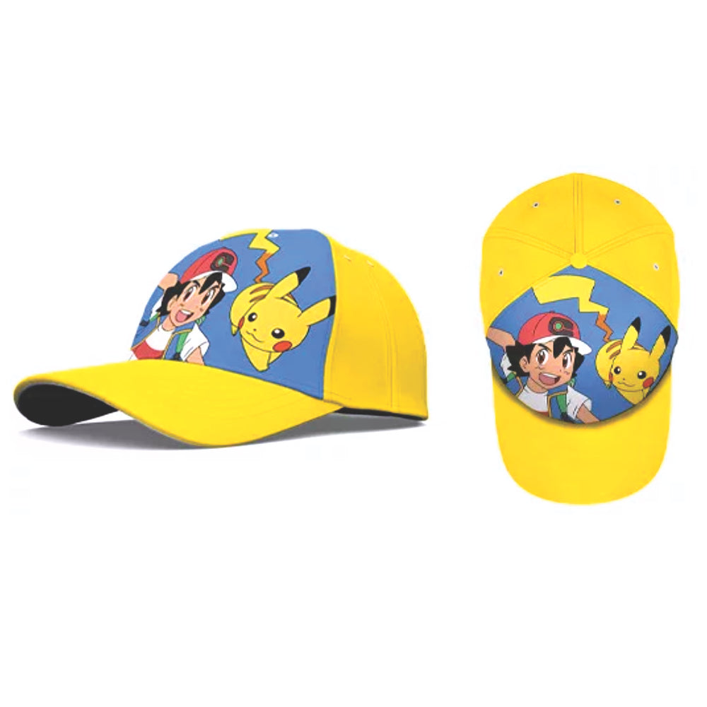 Pokemon Pikachu Ash Ketchum Kinder Basecap Baseball Kappe Mütze
