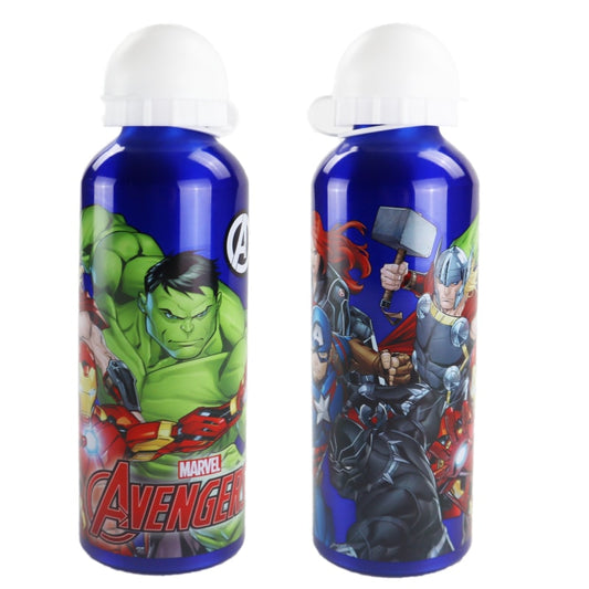 Marvel Avengers Aluminium Wasserflasche Trinkflasche Flasche 500 ml - WS-Trend.de Sport