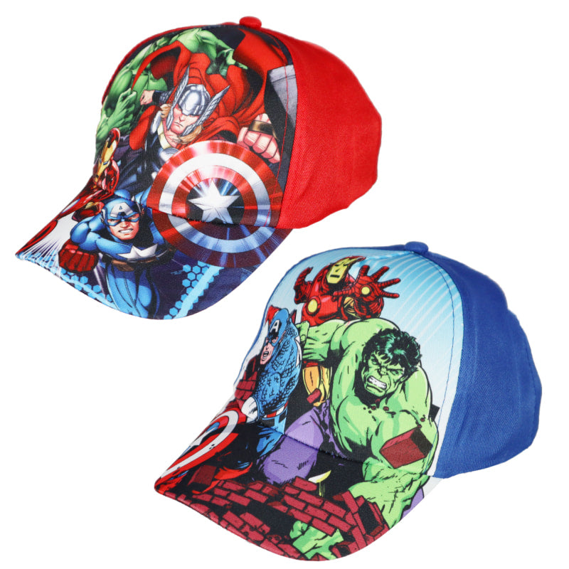 Marvel Avengers - Kinder Jungen Baseball Kappe Basecap - WS-Trend.de Mütze Thor Ironman Hulk 54 56
