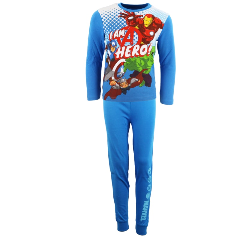 Marvel Avengers Kinder Schlafanzug Pyjama lang - WS-Trend.de Jungen Sleepwear 104-134