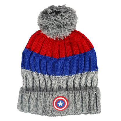 Marvel Captain America Wintermütze Bommelmütze plus Handschuhe - WS-Trend.de Herbst