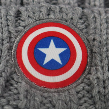 Marvel Captain America Wintermütze Bommelmütze plus Handschuhe - WS-Trend.de Herbst