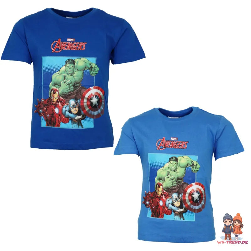 Marvel Avengers Kinder Jungen T-Shirt kurzarm Shirt - WS-Trend.de 98 bis 128 Baumwolle