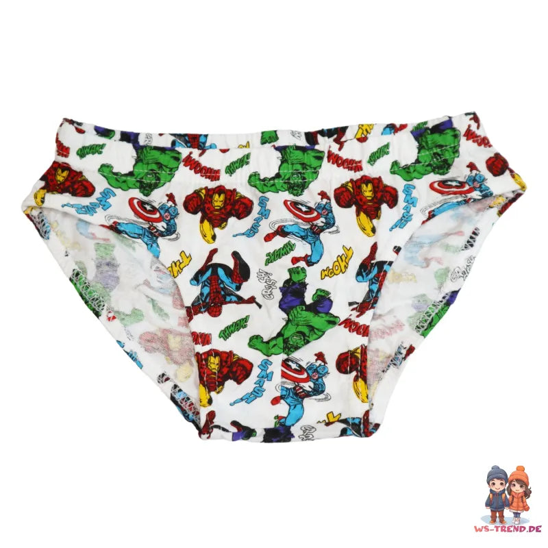 Marvel Avengers 3er Pack Slips Kinder Jungen Unterwäsche Hulk Iron Man - WS-Trend.de Baumwolle