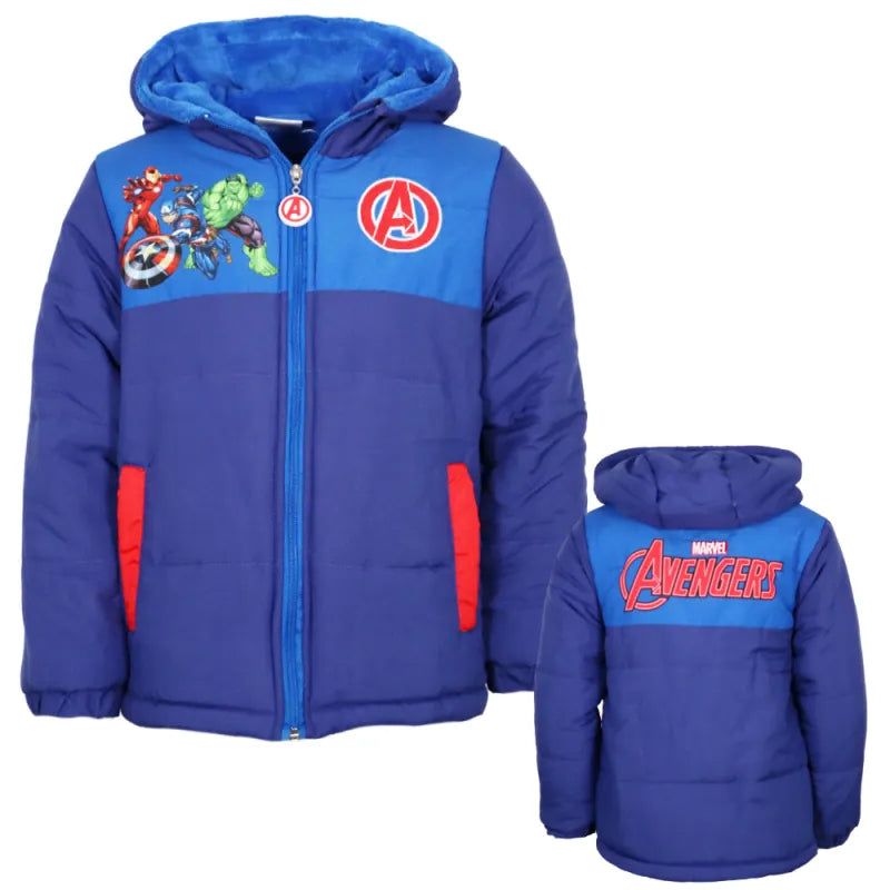 Marvel Avengers Kinder Jungen Winterjacke Jacke mit Kapuze - WS-Trend.de Gr. 98 bis 128
