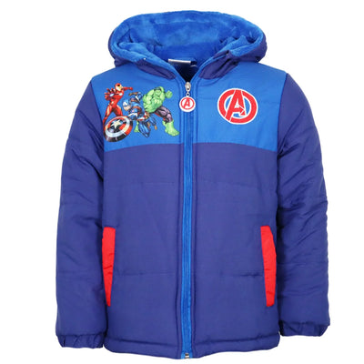 Marvel Avengers Kinder Jungen Winterjacke Jacke mit Kapuze - Ansicht 2