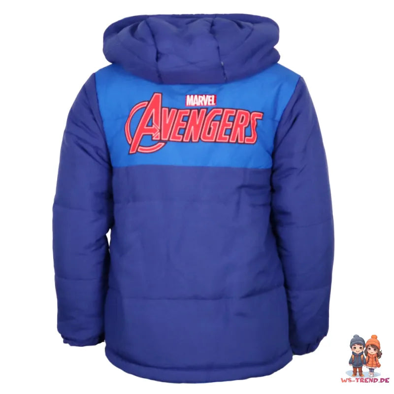 Marvel Avengers Kinder Jungen Winterjacke Jacke mit Kapuze - WS-Trend.de Gr. 98 bis 128