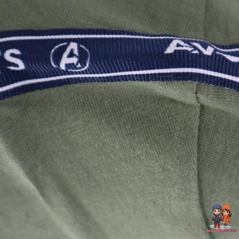 Marvel Avengers Kinder kurzarm T-Shirt - WS-Trend.de Weiß Grün 104-134 Baumwolle für Jungen
