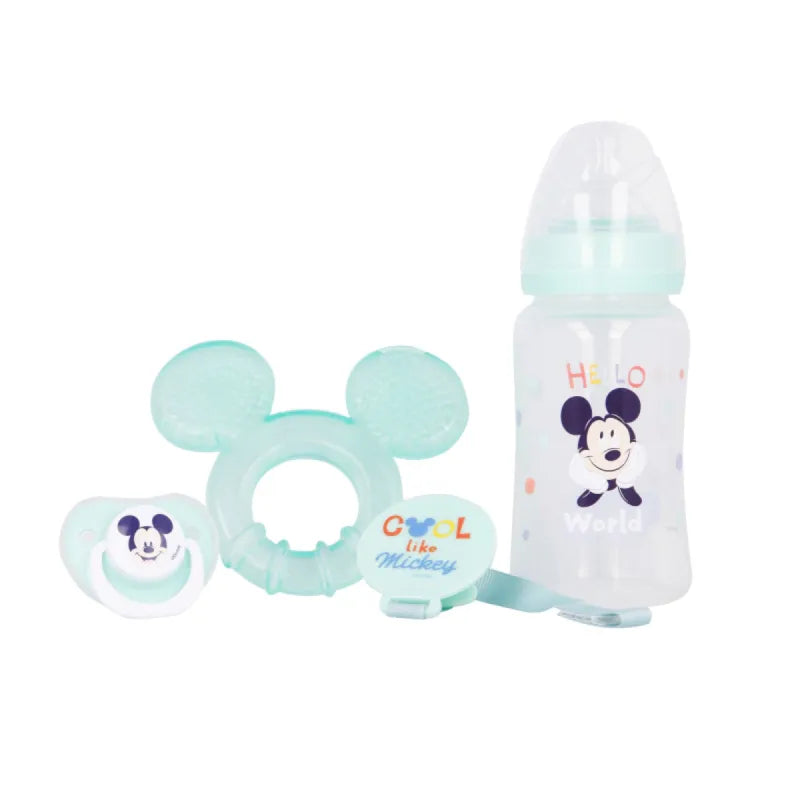 Disney Baby Mickey Maus Flasche Schnuller Schnullerhalter und Beißring - WS-Trend.de