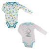 Baby 2er Pack langarm Jungen Body Strampler