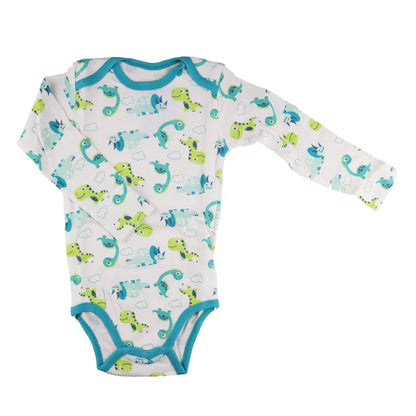 Baby 2er Pack langarm Jungen Body Strampler - WS-Trend.de Schlafanzug Gr. 62 bis 92 Dinos Bärchen