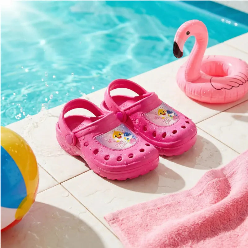 Baby Shark Haie Mädchen Kinder Clogs Badeschuhe - WS-Trend.de Latschen Hausschuhe Gr. 24 bis 31