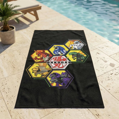 Anime Bakugan - Handtuch Badehandtuch Badetuch XXL Strandtuch 70x140 - WS-Trend.de