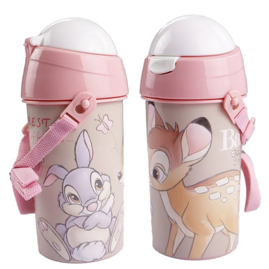 Disney Bambi Klopfer Trinkflasche Flasche Trinkhalm Gurt 500 ml - WS-Trend.de