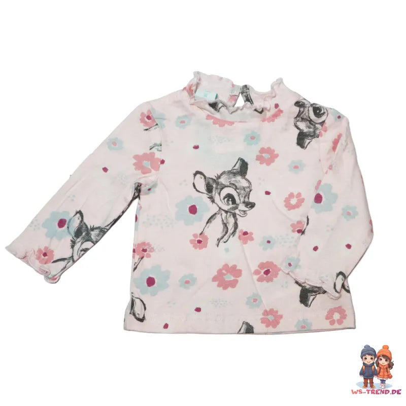 Disney Bambi Baby 2 tlg Set Bluse Kleid 100% Baumwolle - WS-Trend.de Gr. 62 - 92