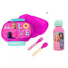 Barbie and Friends 4 tlg Kinder Set Brotdose Aluminium Trinkflasche Besteck