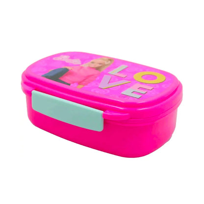 Barbie and Friends 4 tlg Kinder Set Brotdose Aluminium Trinkflasche Besteck - WS-Trend.de
