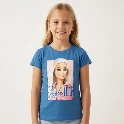 Barbie Mädchen Kinder T-Shirt kurzarm Shirt - WS-Trend.de Gr. 104-140 100% Baumwolle