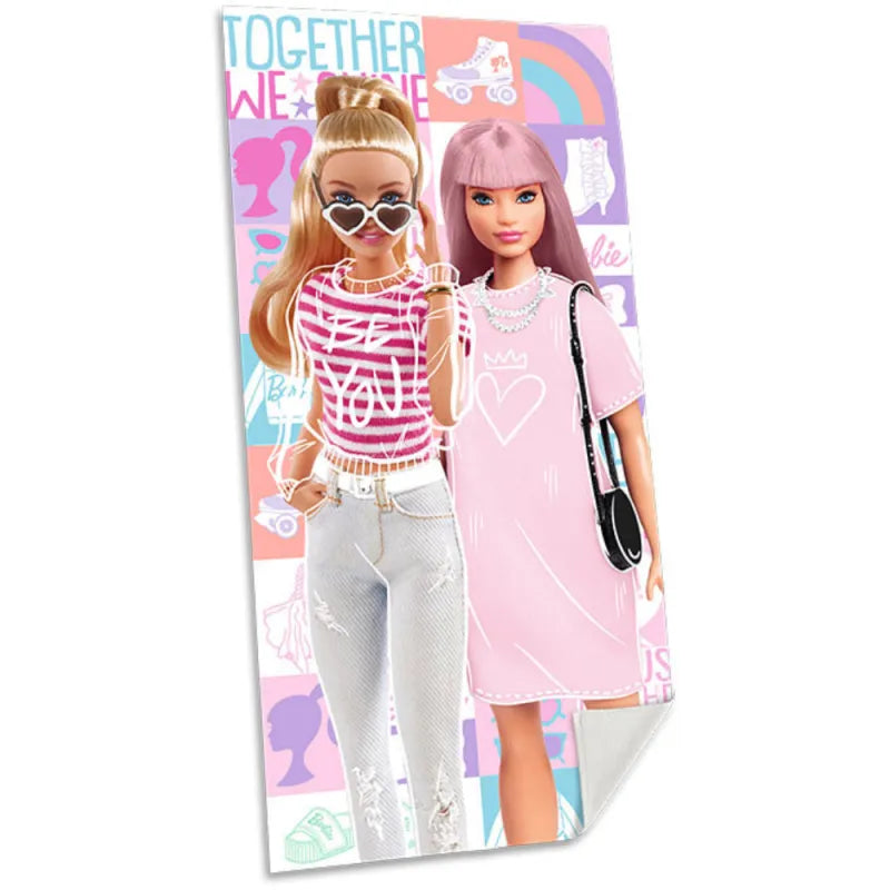 Barbie and Friends Badetuch Strandtuch 70x140 cm 100% Baumwolle - WS-Trend.de XXL