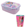 Barbie and Friends 2 tlg Kinder Set Brotdose Trinkbecher 260 ml