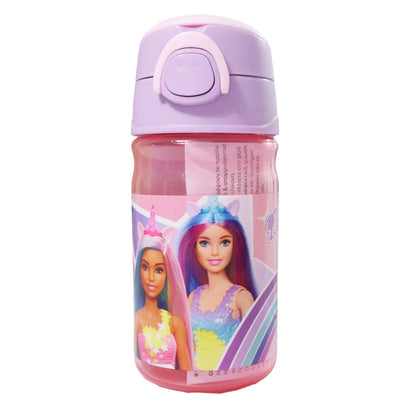 Barbie Kinder Sport Wasserflasche Trinkflasche Flasche Trinkhalm Griff 350 ml - WS-Trend.de