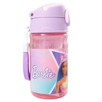 Barbie Kinder Sport Wasserflasche Trinkflasche Flasche Trinkhalm Griff 350 ml - WS-Trend.de
