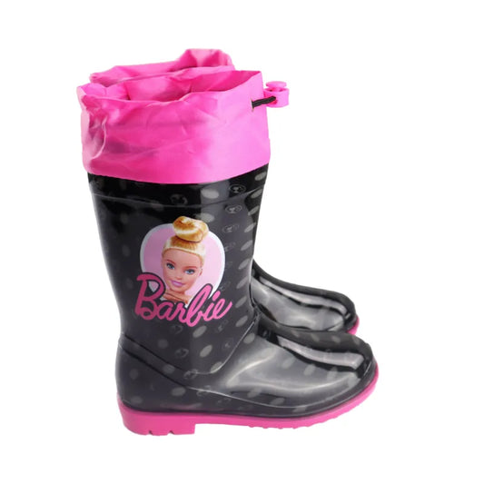 Barbie Kinder Mädchen Gummistiefel Regenstiefel - WS-Trend.de Stiefel 25-34 Schwarz Zugband