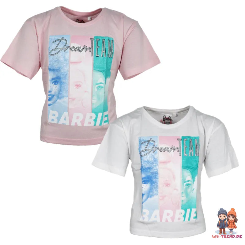 Barbie and Friends Mädchen T-Shirt kurzarm Shirt - WS-Trend.de Gr. 134-164 100% Baumwolle