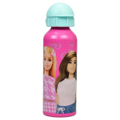 Barbie and Friends 4 tlg Kinder Set Brotdose Aluminium Trinkflasche Besteck - WS-Trend.de