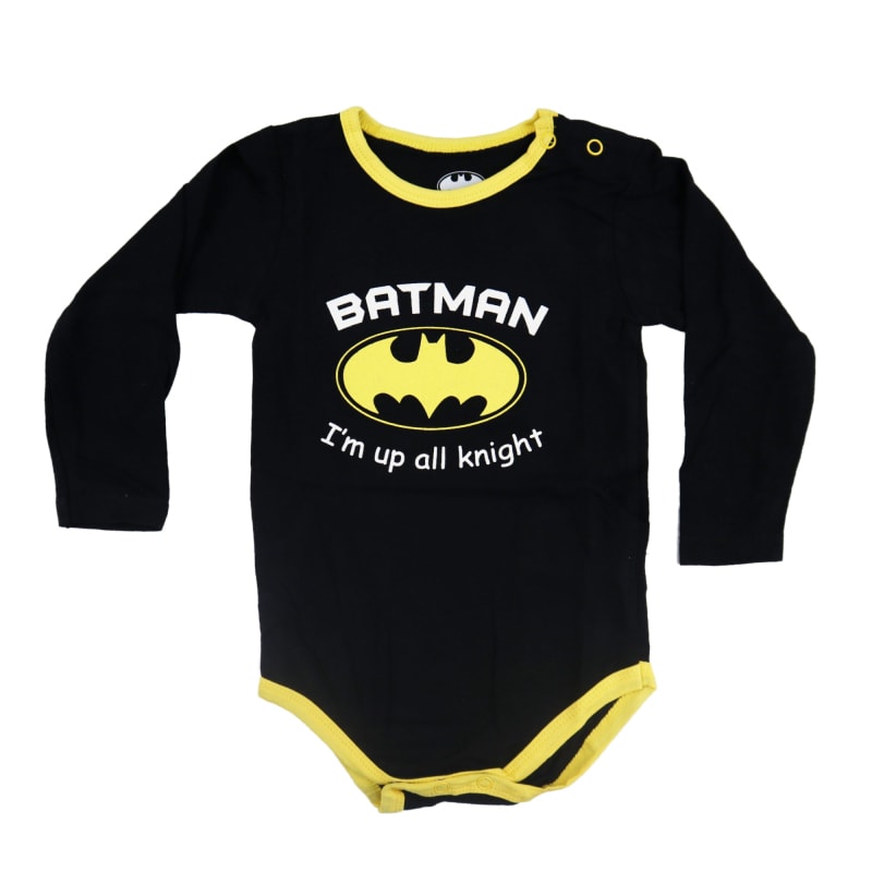 DC Comics Batman Baby Kleinkind Body - WS-Trend.de kurzarm Strampler Schlafanzug Gr. 68 - 92