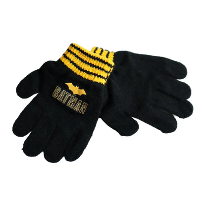 DC Comics Batman Kinder Wintermütze Bommelmütze Handschuhe - WS-Trend.de Gr. 52 54