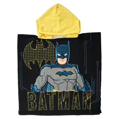 DC Comic Batman Kinder Jungen Mikrofaser Poncho Badeponcho - WS-Trend.de 55x55 cm