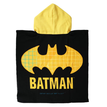 DC Comic Batman Kinder Jungen Mikrofaser Poncho Badeponcho - WS-Trend.de 55x55 cm