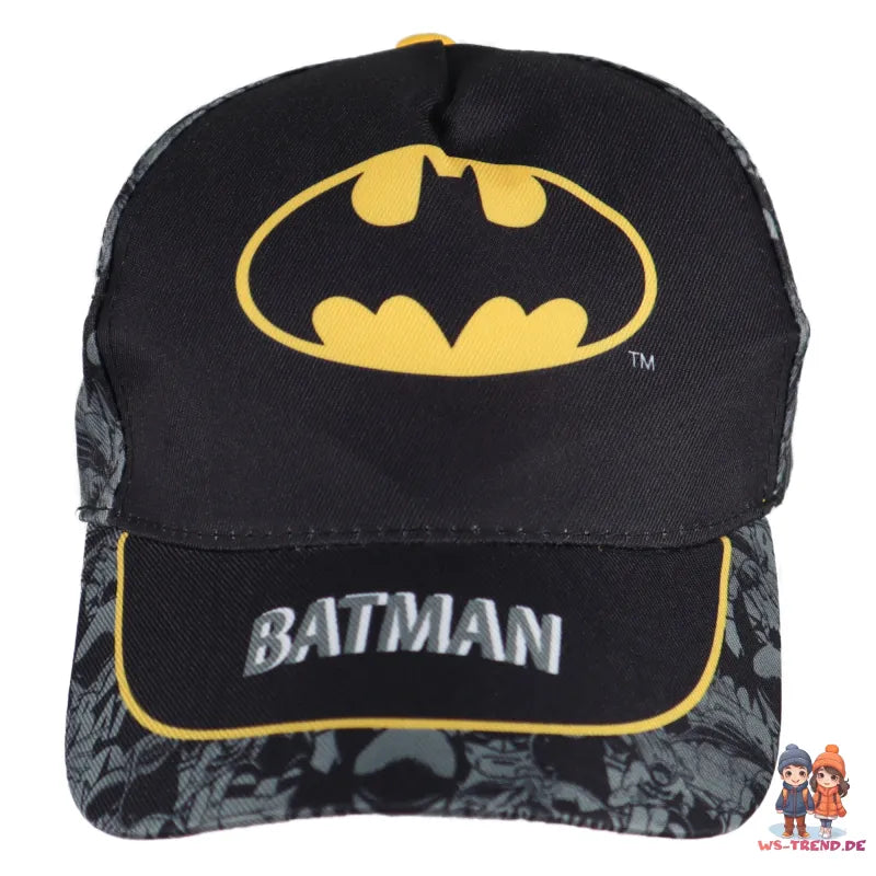 DC Comics Batman Classic Kinder Baseball Kappe - WS-Trend.de Jungen Basecap Mütze Hut 54-56