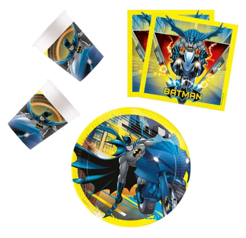 DC Comics Batman Kinder Geburtstag Deko Set 36tlg. Partyset - WS-Trend.de