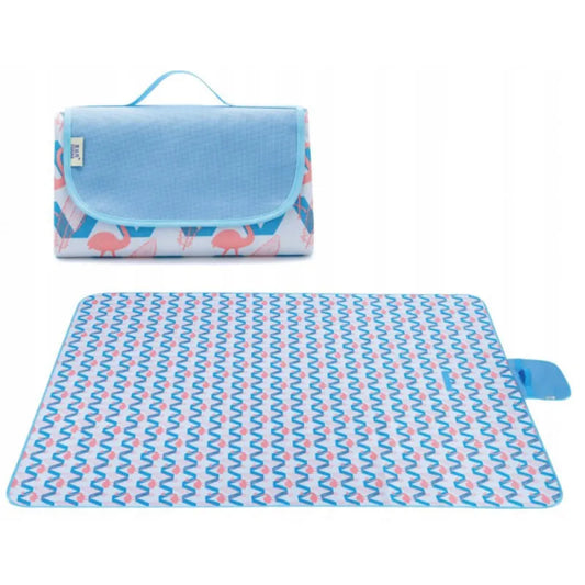 Picknick Decke Stranddecke ungefaltet 145x200 cm gefaltet mit Tragegriff 20x30 - WS-Trend.de