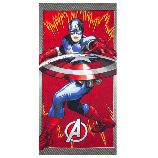 Marvel Avengers Captain America Mikrofaser Badetuch Strandtuch 70x140 - WS-Trend.de Duschtuch