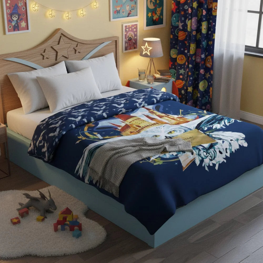 Harry Potter Kinder Bettwäsche Set - WS-Trend.de Eule Mikrofaser 2tlg 135/140x200 63x63 cm