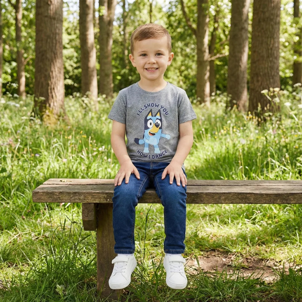 Bluey Bingo Kinder Jungen kurzarm T-Shirt Shirt - WS-Trend.de Größe 98 bis 116