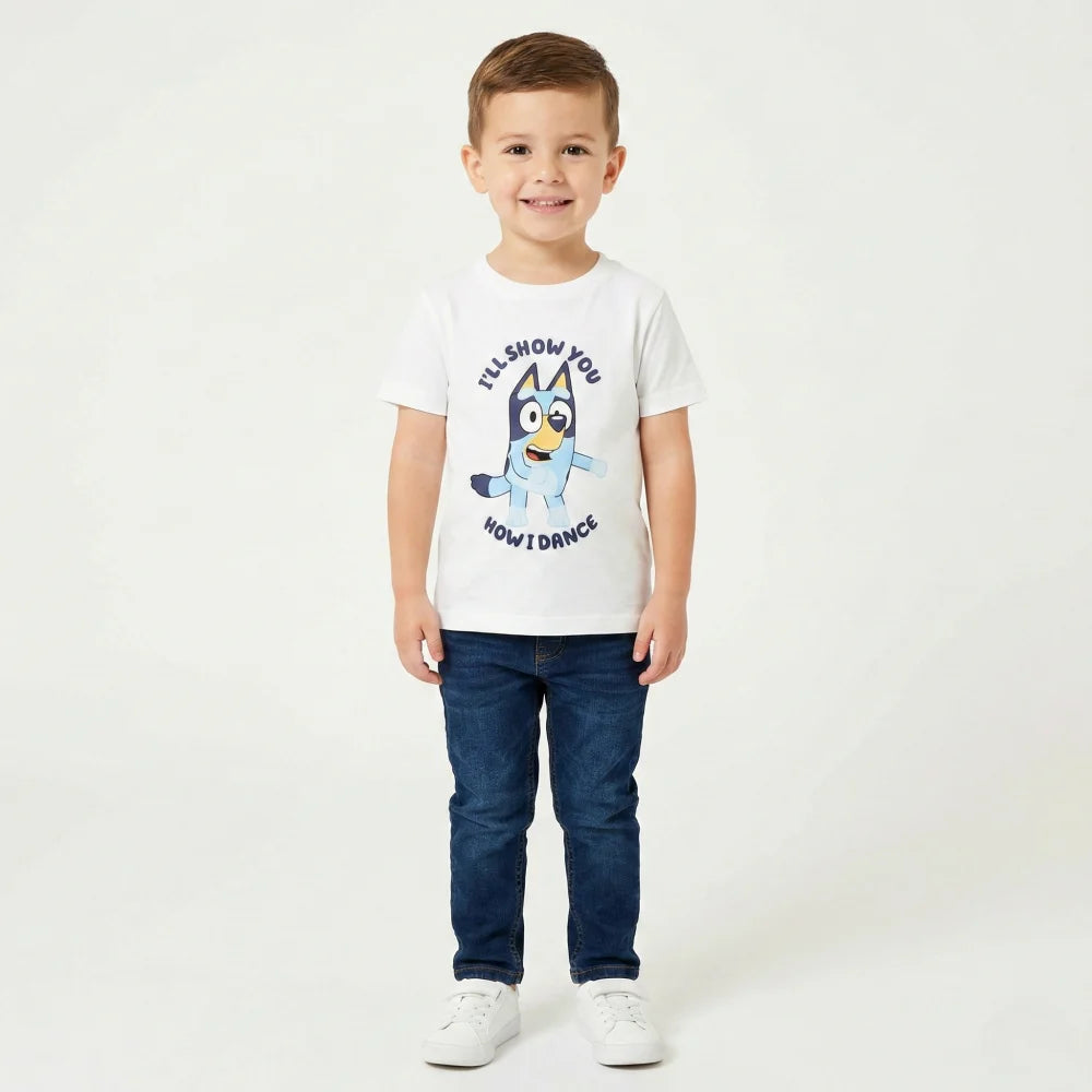Bluey Bingo Kinder Jungen kurzarm T-Shirt Shirt - WS-Trend.de Größe 98 bis 116