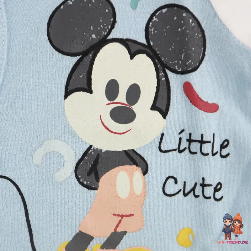 Disney Mickey Maus Baby langarm Body Strampler - WS-Trend.de Kleinkind Schlafanzug Gr. 68 - 92