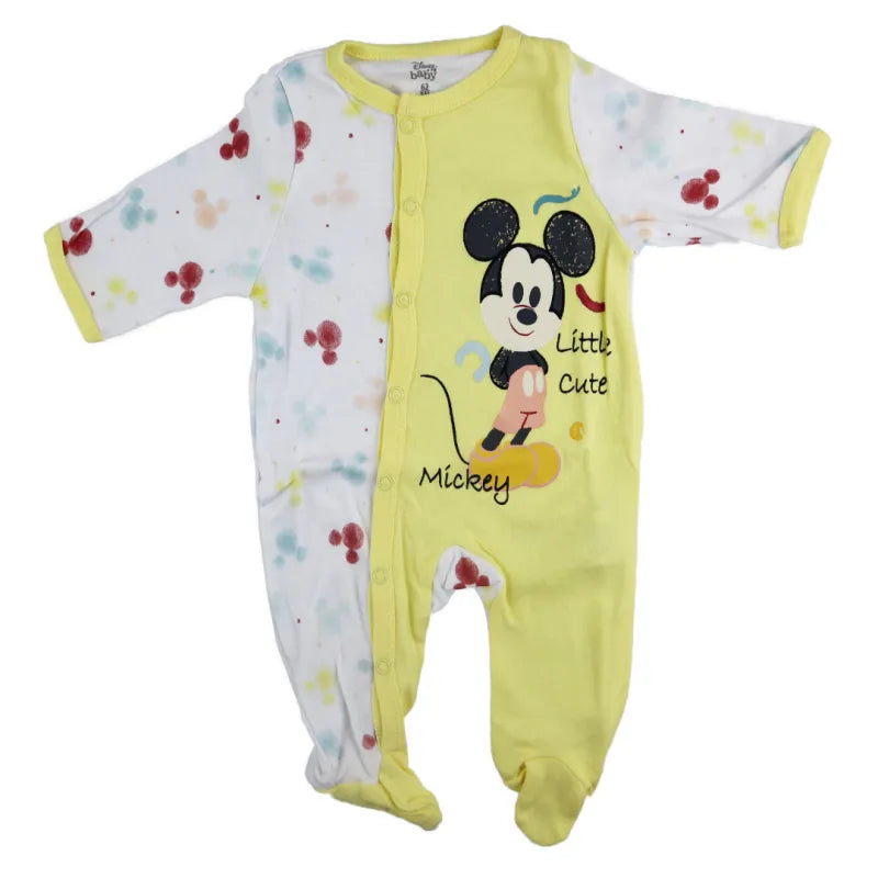 Disney Mickey Maus Baby langarm Body Strampler - WS-Trend.de Kleinkind Schlafanzug Gr. 68 - 92