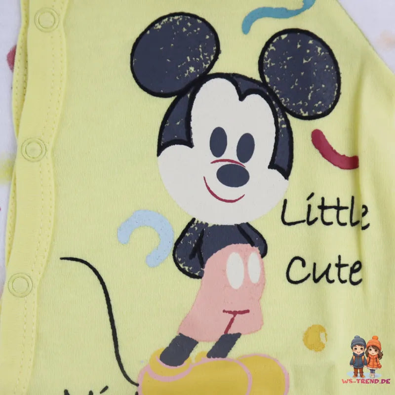 Disney Mickey Maus Baby langarm Body Strampler - WS-Trend.de Kleinkind Schlafanzug Gr. 68 - 92