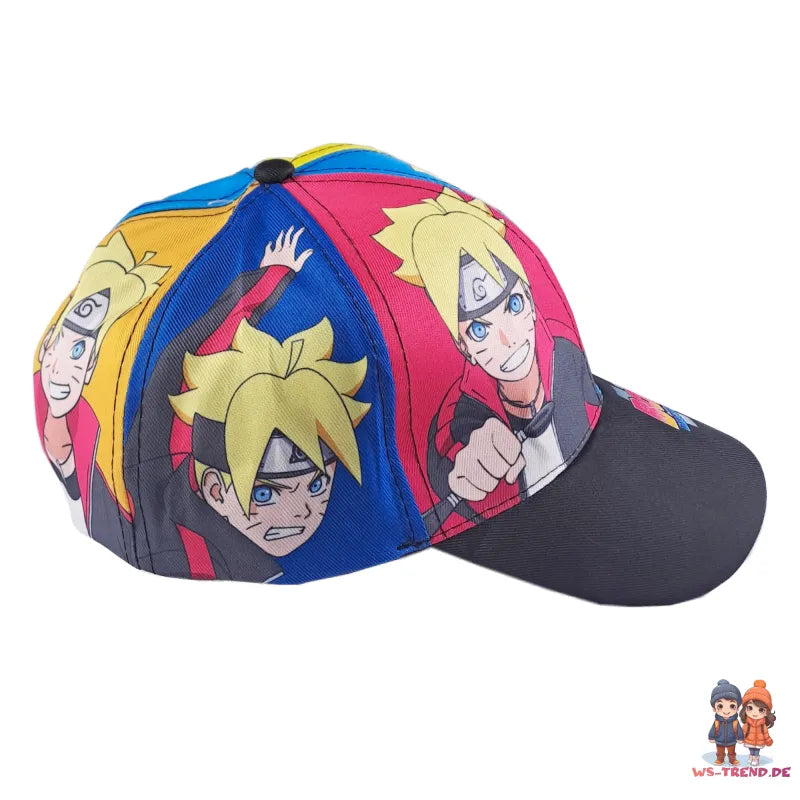 Anime Boruto Fullprint Basecap - WS-Trend.de Baseball Kappe Mütze Gr. 55 Jungen