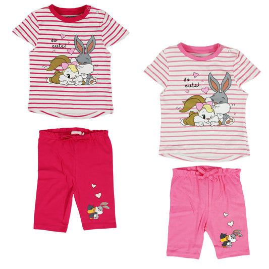 Bugs und Lola Bunny Baby Mädchen Sommerset Shorts plus T-Shirt